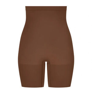 spanx high-waisted  mid-thigh short chestnut brown colour size XL